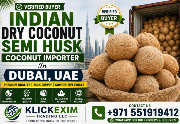 Semi-husk Coconut Importer In Dubai UAE Verified Buyer